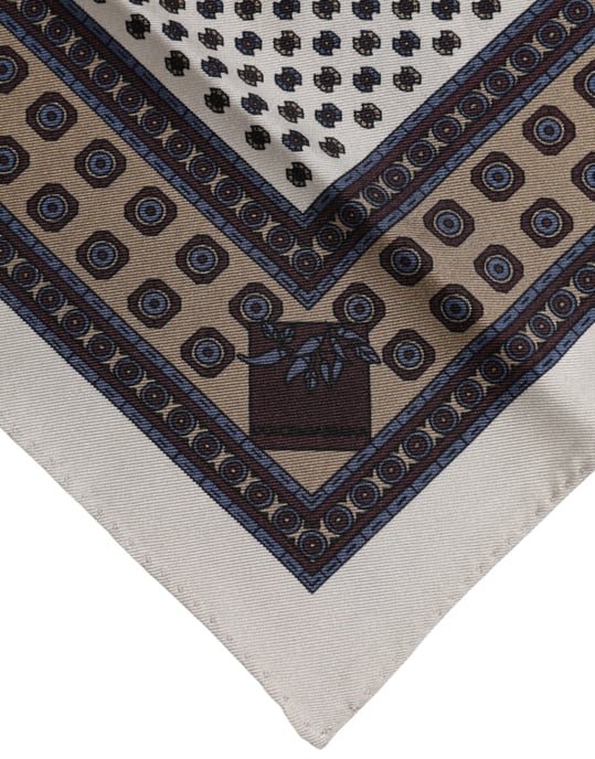 Multikleur Patroon Vierkante Mannen Foulard Sjaal - Image 3