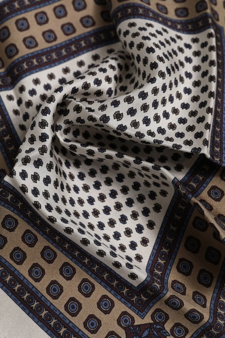 Multikleur Patroon Vierkante Mannen Foulard Sjaal - Image 4