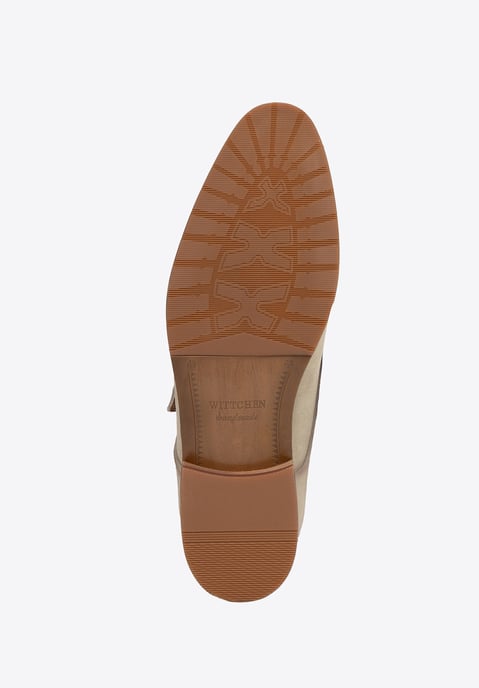 Wittchen beige suède leren monniksschoenen voor heren - Image 5