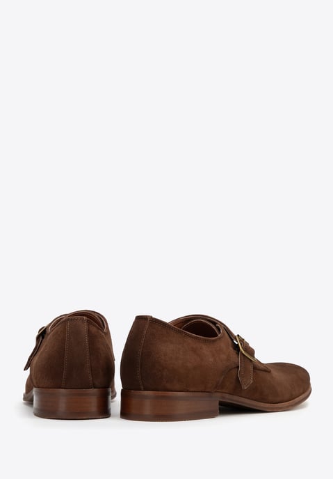 Wittchen Heren Monkschoenen in Donkerbruin Suède Leer - Image 3