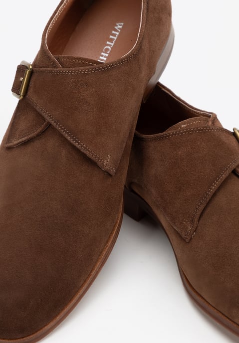 Wittchen Heren Monkschoenen in Donkerbruin Suède Leer - Image 6
