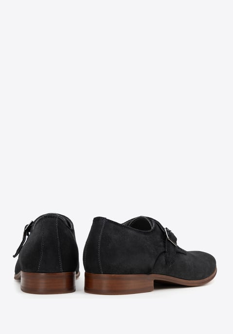 Wittchen Heren Monkschoenen in Donkergrijs Suède Leer - Image 3