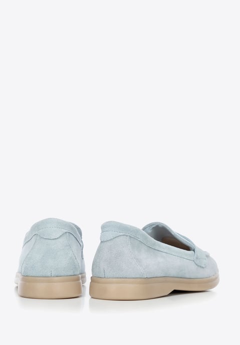 Wittchen Dames Klassieke Blauwe Suède Mocassins - Image 4