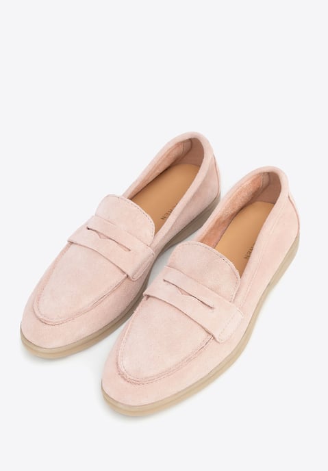 Wittchen Dames Klassieke Roze Suède Mocassins - Image 2