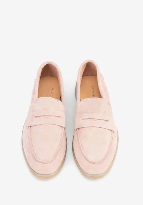 Wittchen Dames Klassieke Roze Suède Mocassins - Image 3