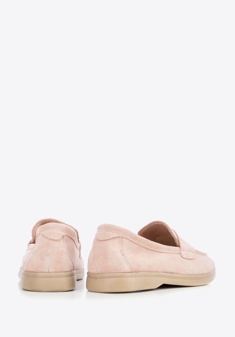 Wittchen Dames Klassieke Roze Suède Mocassins - Image 4