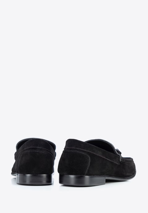 Wittchen Heren Zwarte Geruite Stoffen Mocassins - Image 5