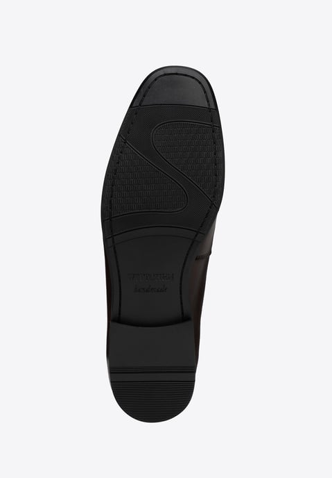 Wittchen Heren Leren Loafers met Gesp op de Band, Donkerbruin, Natuurlijk Leer - Image 6