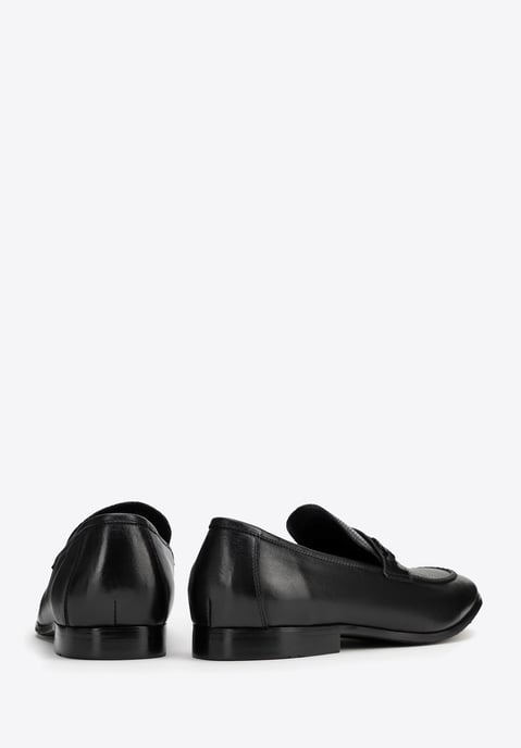 Wittchen Heren Leren Loafers met Gesp op Band Zwart Natuurlijk Leer - Image 5