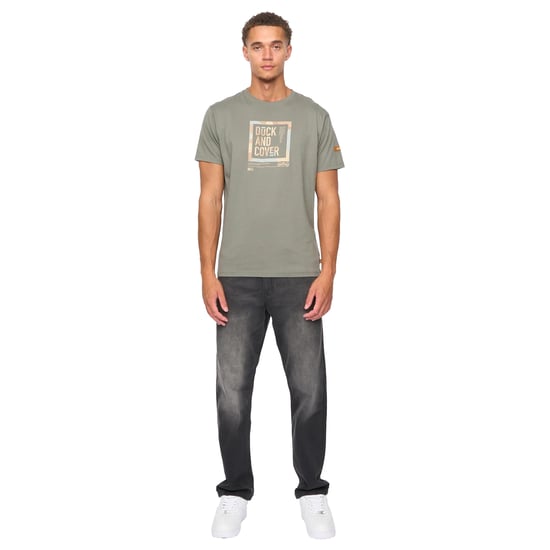 Duck and Cover Heren Primatic T-shirt (Donkergroen) - Image 5