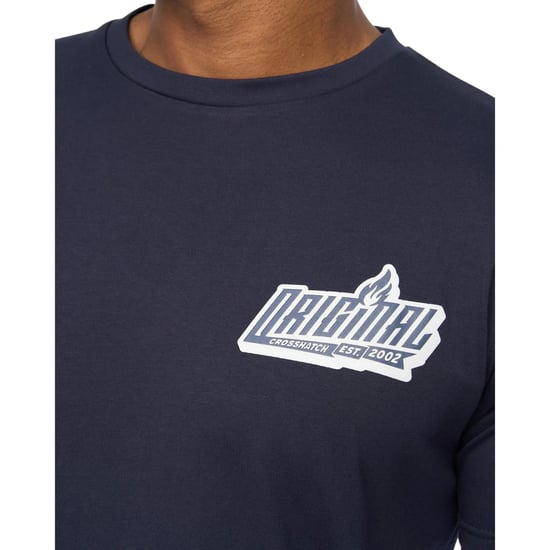 Crosshatch Heren Jampstead T-Shirt (Marine) - Image 3