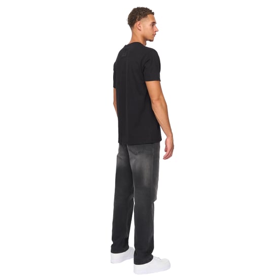 Duck and Cover Heren Deltamans T-Shirt (Zwart) - Image 2