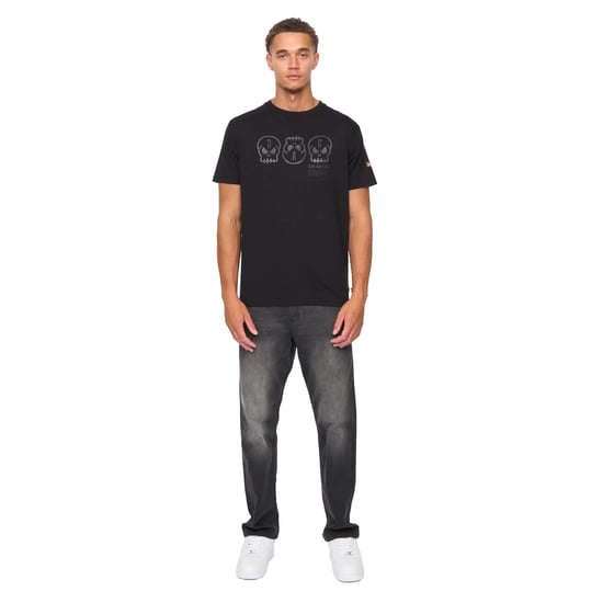 Duck and Cover Heren Deltamans T-Shirt (Zwart) - Image 5