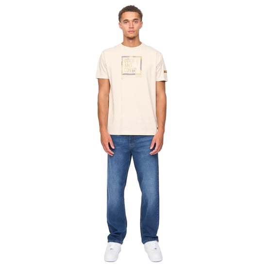 Duck and Cover Mannen Primatic T-Shirt (Off White) - Image 5