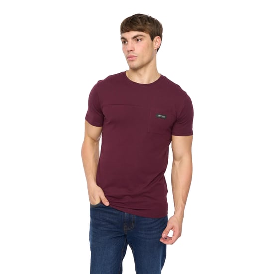 Crosshatch Heren Carritore T-Shirt (Rum Rozijn) - Image 3