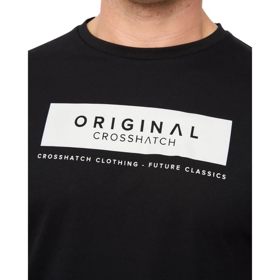 Crosshatch Heren Jamstate T-Shirt (Zwart) - Image 3