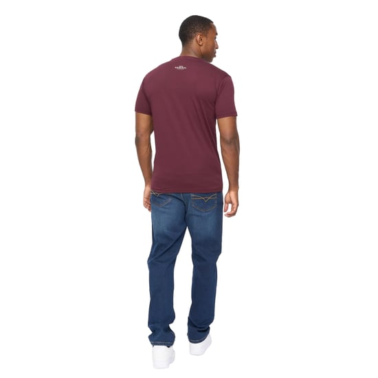 Crosshatch Heren Vintage T-shirt (Raisin Paars) - Image 2