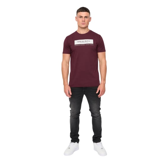 Crosshatch Heren Jamstate T-Shirt (Rum Rozijn) - Image 5