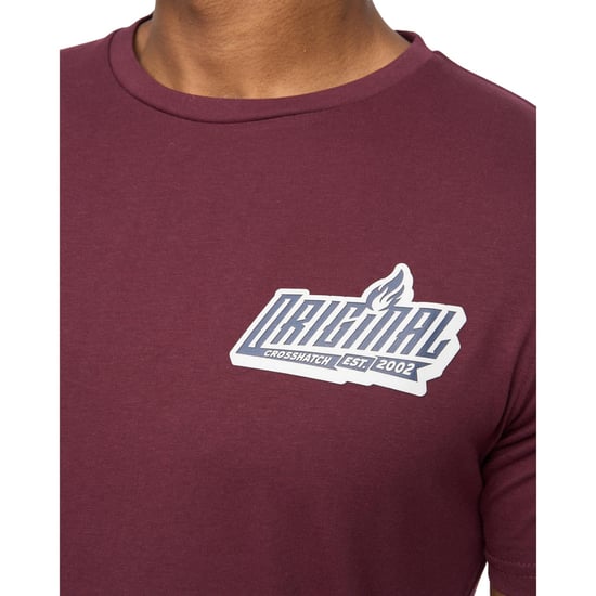 Crosshatch Heren Jampstead T-Shirt (Rum Rozijn) - Image 3