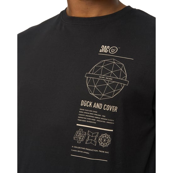Duck and Cover Heren Ashland T-Shirt (Zwart) - Image 3