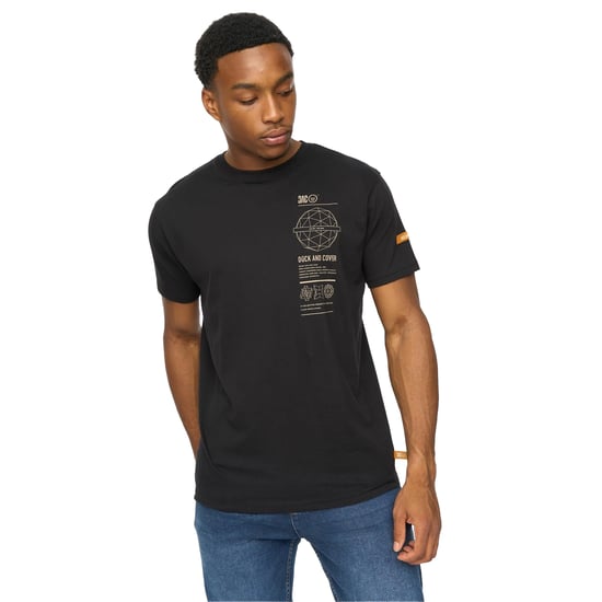Duck and Cover Heren Ashland T-Shirt (Zwart) - Image 4