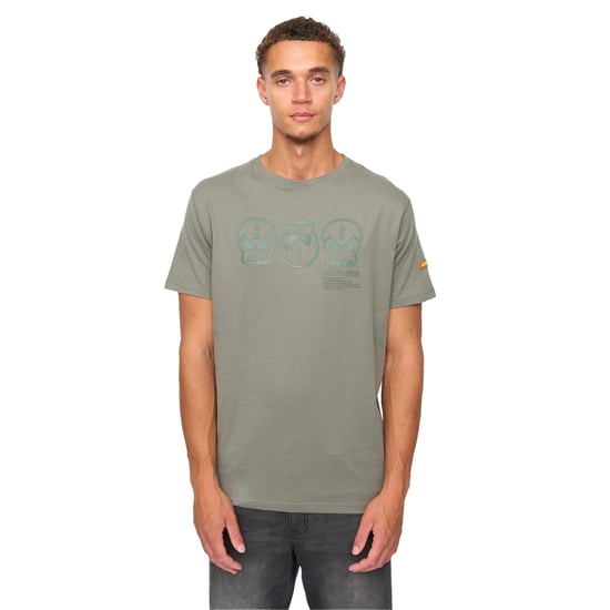 Duck and Cover Heren Deltamans T-shirt (Donker Olijf) - Image 1