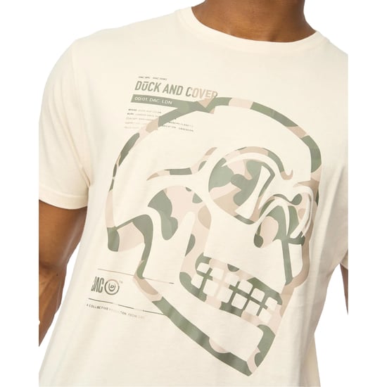 Duck and Cover Heren Skullmatic T-Shirt (Gebroken wit) - Image 2
