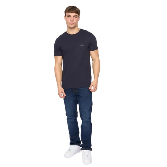 Crosshatch Heren Carritore T-Shirt (Marineblauw) - Image 4