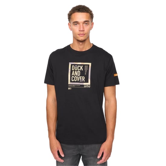 Duck and Cover Heren Primatic T-Shirt (Zwart) - Image 1
