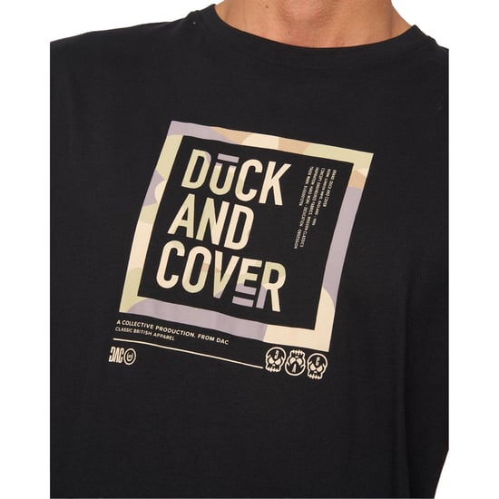 Duck and Cover Heren Primatic T-Shirt (Zwart) - Image 3