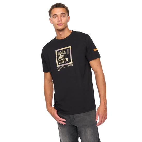 Duck and Cover Heren Primatic T-Shirt (Zwart) - Image 4
