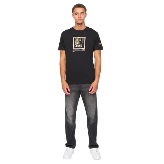Duck and Cover Heren Primatic T-Shirt (Zwart) - Image 5