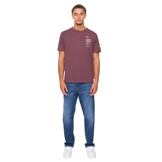 Duck and Cover Heren Cramptone T-Shirt (Rum Rosijn) - Image 4