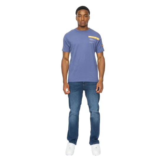Duck and Cover Heren Ambridge T-Shirt (Denim Blauw) - Image 4