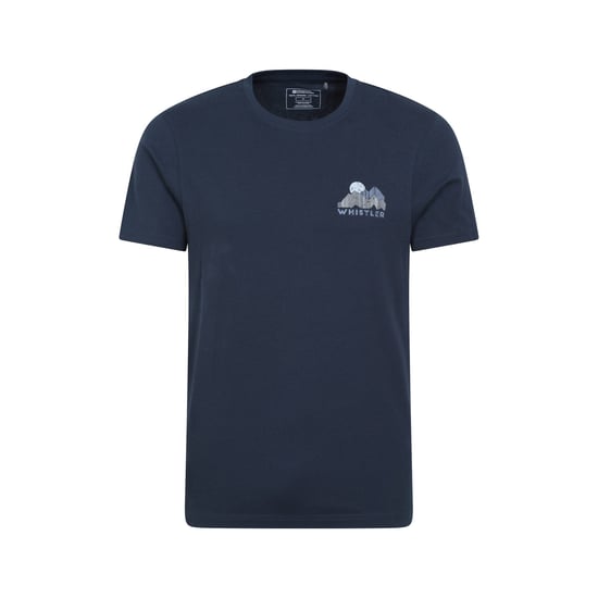 Mountain Warehouse Heren Whistler Grafisch T-shirt met korte mouwen (Marine) - Image 1
