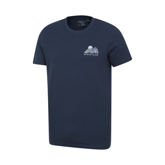 Mountain Warehouse Heren Whistler Grafisch T-shirt met korte mouwen (Marine) - Image 3