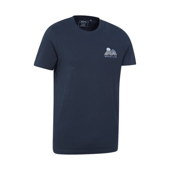 Mountain Warehouse Heren Whistler Grafisch T-shirt met korte mouwen (Marine) - Image 4