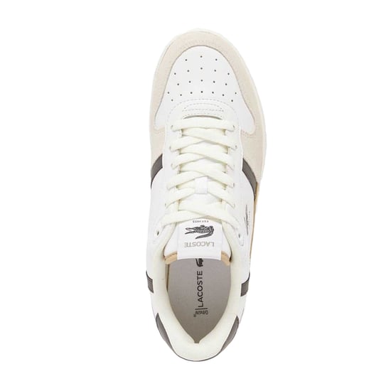 Lacoste Heren T-Clip Set Leren Trainers (Wit, Groen) - Image 4