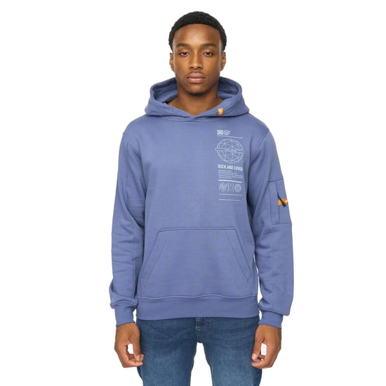 Duck and Cover Heren Ashland Hoodie (Denim Blauw) - Image 1