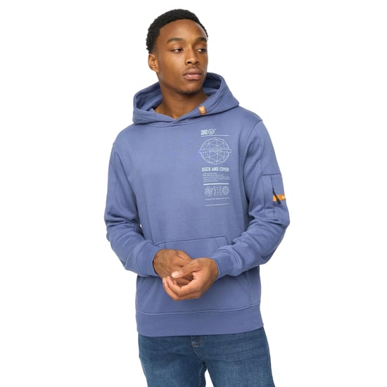 Duck and Cover Heren Ashland Hoodie (Denim Blauw) - Image 3
