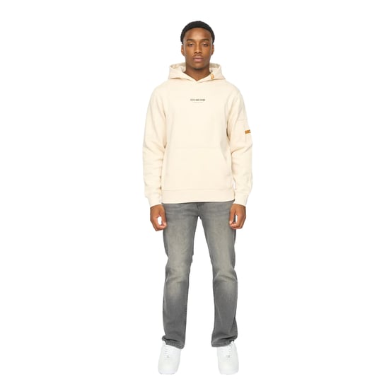 Duck and Cover Heren Brammers V2 Hoodie (Off White) - Image 4