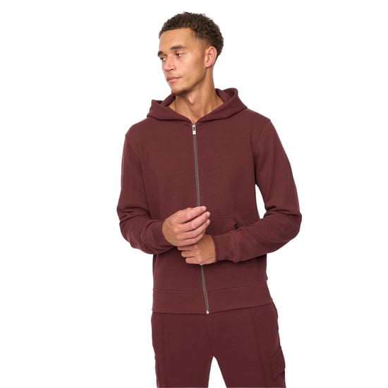 Duck and Cover Heren Optimus Volledige Rits Hoodie (Wijn) - Image 3