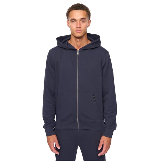 Duck and Cover Heren Optimus Volledige Rits Hoodie (Marineblauw) - Image 1