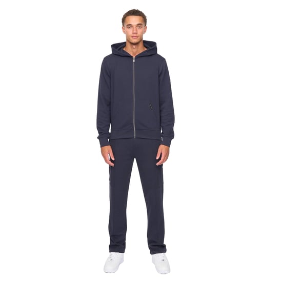 Duck and Cover Heren Optimus Volledige Rits Hoodie (Marineblauw) - Image 4