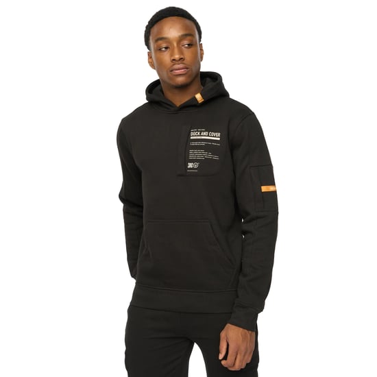 Duck and Cover Heren Adamsberg Hoodie (Zwart) - Image 3