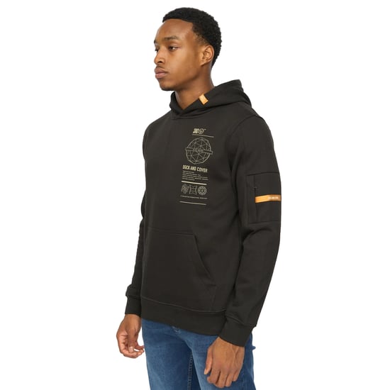 Duck and Cover Heren Ashland Hoodie (Zwart) - Image 3