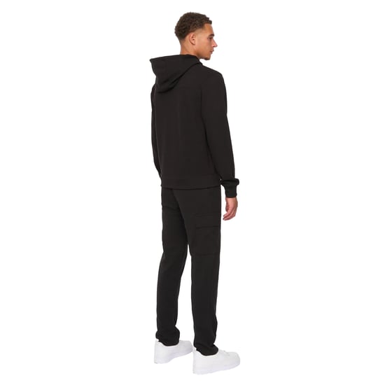 Duck and Cover Heren Optimus Volledige Rits Hoodie (Zwart) - Image 2