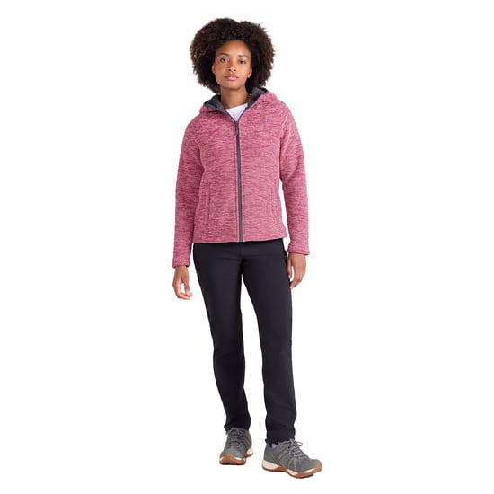 Mountain Warehouse Dames Hayfield Melange Faux Fur Gevoerde Fleece Top (Roze) - Image 3