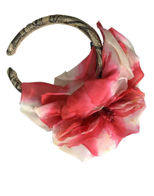 Multikleurige Bloemen Apliserende Zijde Dames Haarband Diadeem - Image 5