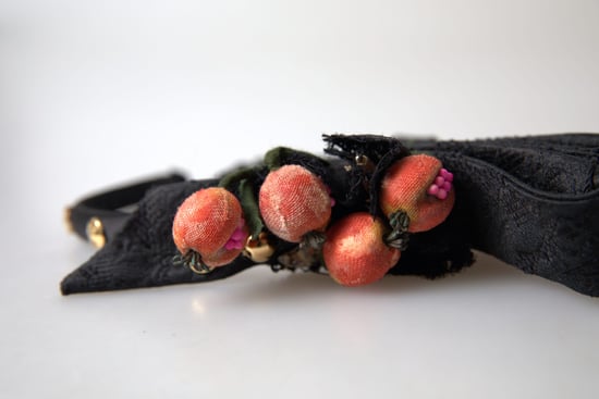 Zwart met een multicolor vijgenfruit kristallen tiara diadeem haarband - Image 5